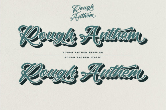 Rough Anthem Font Poster 2