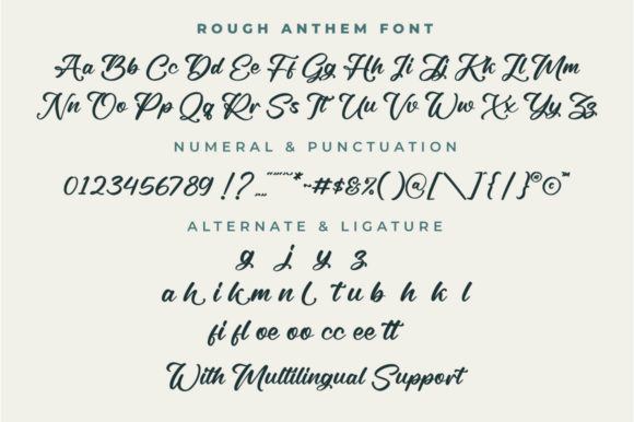 Rough Anthem Font Poster 5