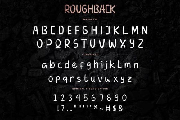 Roughback Font Poster 4