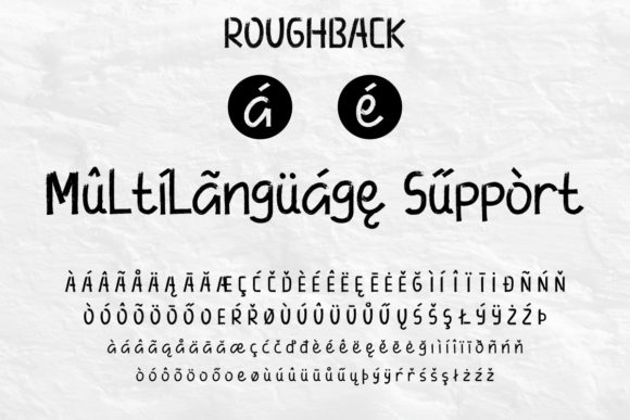 Roughback Font Poster 5