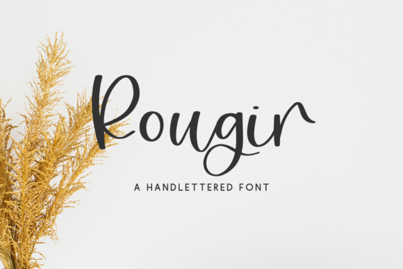 Rougir Script Font Poster 1