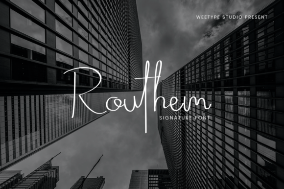 Routhem Font Poster 1