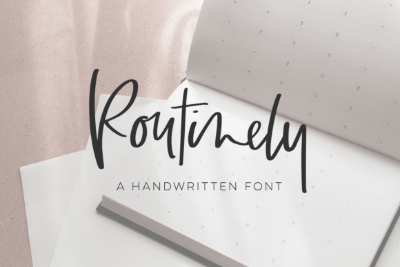 Routinely Script Font Poster 1