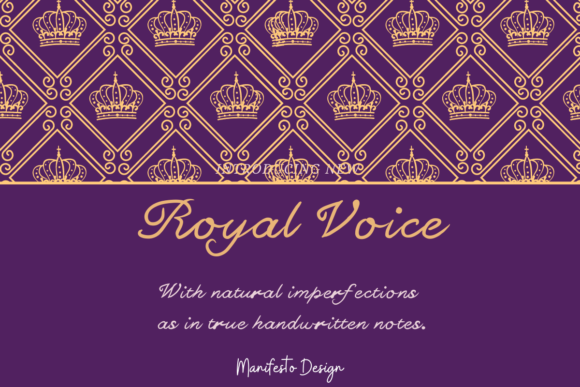 Royal Voice Font Poster 2