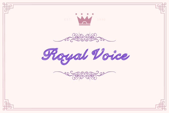 Royal Voice Font Poster 4