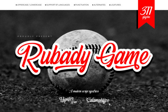 Rubady Game Font Poster 1