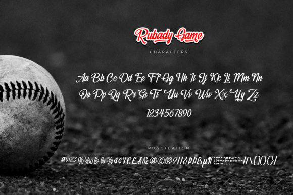 Rubady Game Font Poster 5