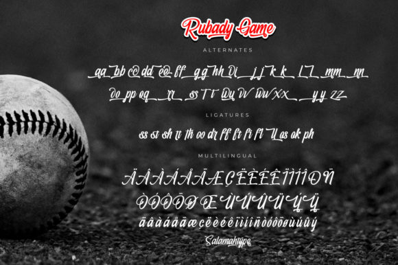 Rubady Game Font Poster 6