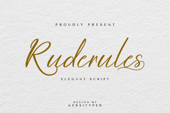 Ruderules Font