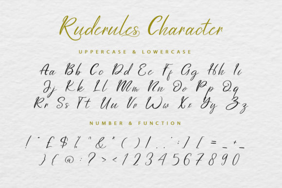 Ruderules Font Poster 8