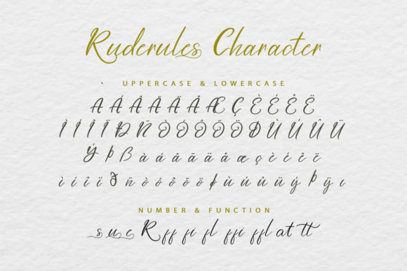 Ruderules Font Poster 9