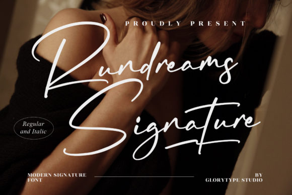 Rundreams Signature Font Poster 1