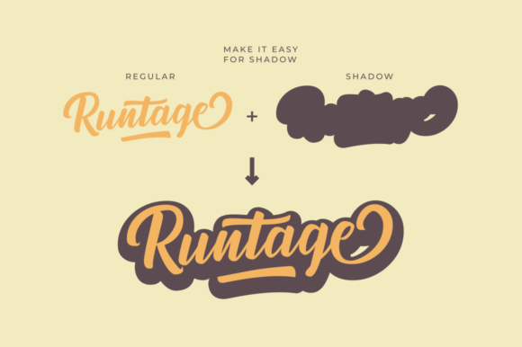 Runtage Font Poster 4