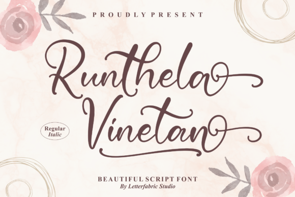 Runthela Vinetan Font Poster 1