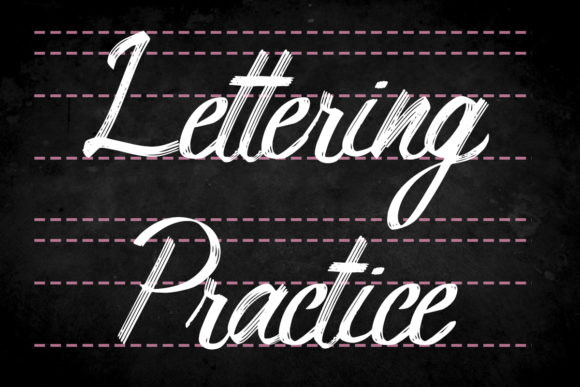 Rush Lettering Font Poster 4