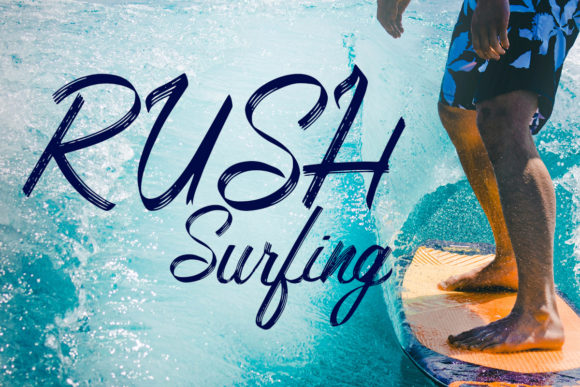 Rush Lettering Font Poster 8