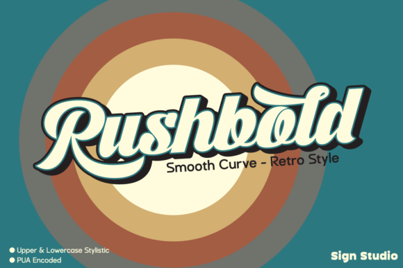Rushbold Font Poster 1