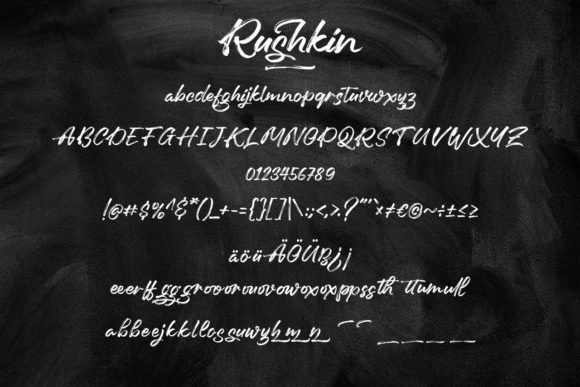 Rushkin Font Poster 5