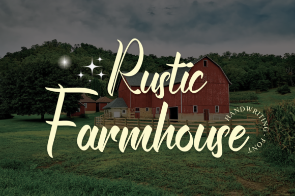 Rustic Farmhouse Font Poster 1