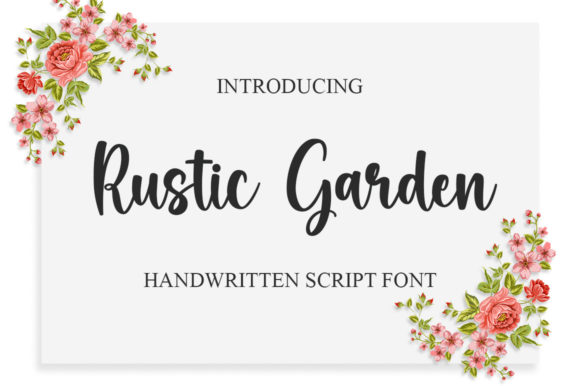 Rustic Garden Font Poster 1