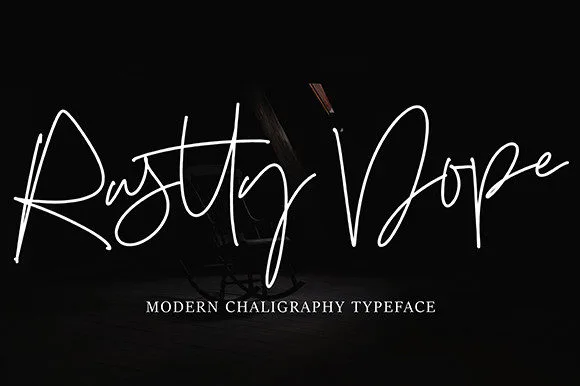 Rustty Dope Font Rustty Dope Font Poster 1
