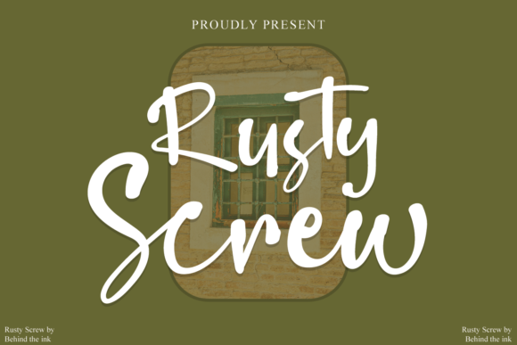 Rusty Screw Font