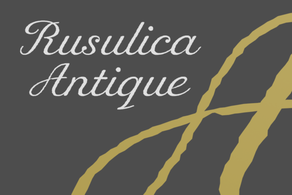 Rusulica Antique Font Poster 1