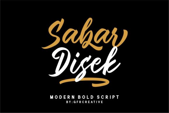 Sabar Disek Font Poster 1