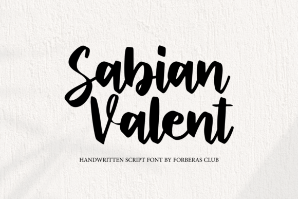 Sabian Valent Font Poster 1