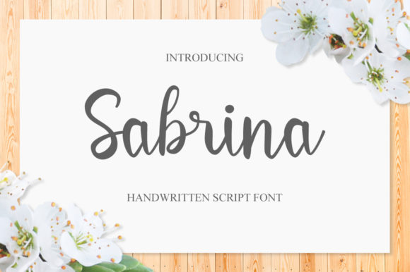 Sabrina Font Poster 1