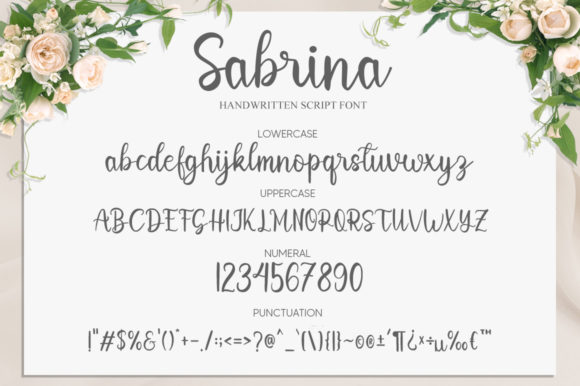 Sabrina Font Poster 6