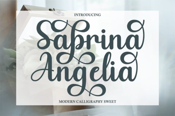 Sabrina Angelia Font Poster 1
