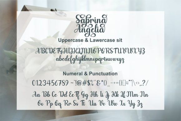Sabrina Angelia Font Poster 9