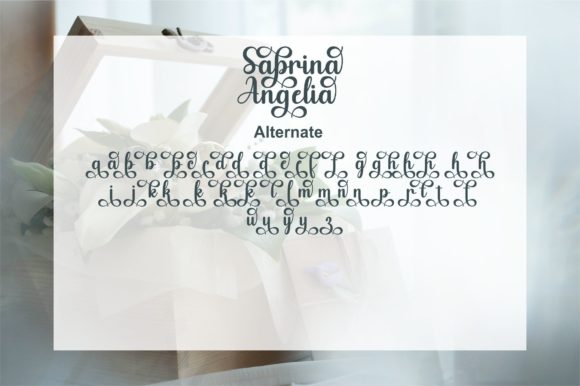 Sabrina Angelia Font Poster 10