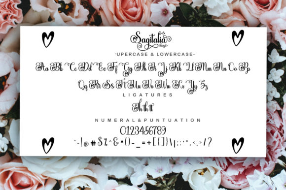 Sagitalia Script Font Poster 6