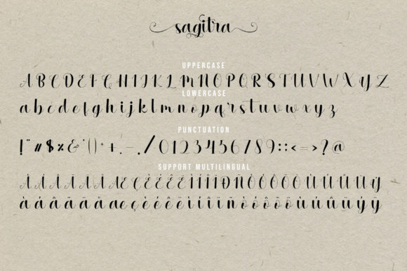 Sagitra Font Poster 8