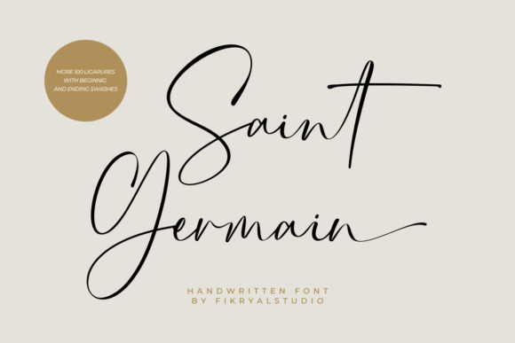 Saint Germain Font Poster 1