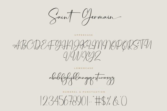 Saint Germain Font Poster 13