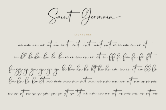 Saint Germain Font Poster 14