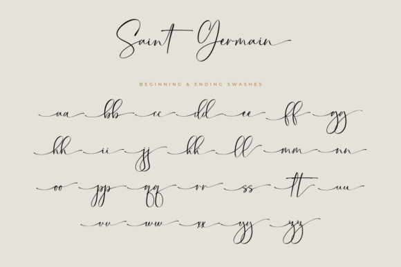 Saint Germain Font Poster 15
