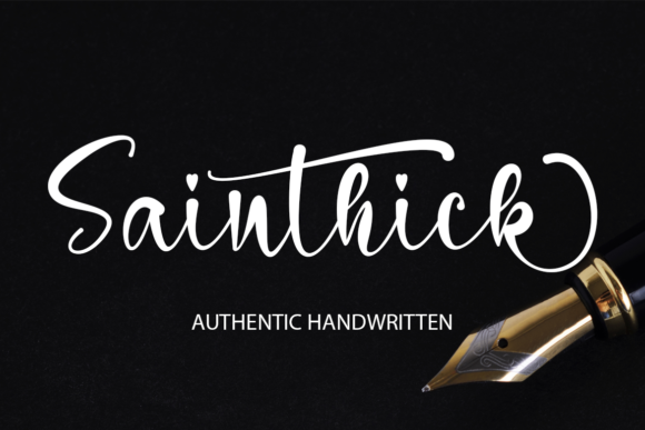 Sainthick Font Poster 1