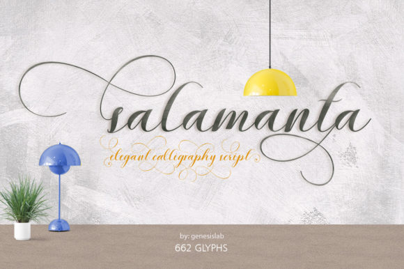 Salamanta Script Font Poster 1
