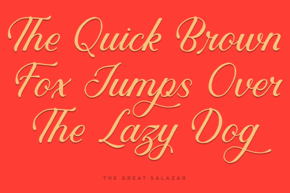 Salazar Font Poster 3