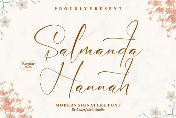 Salmanda Hannah Font Poster 1
