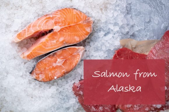 Salmon Alaska Font Poster 2