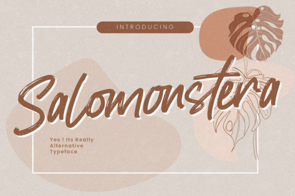 Salomonstera Font Poster 1