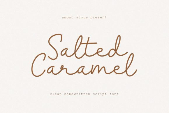 Salted Caramel Font Poster 1