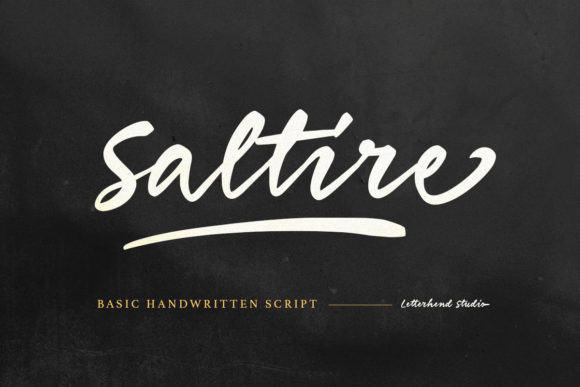Saltire Font Poster 1