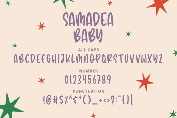 Samadea Baby Font Poster 3