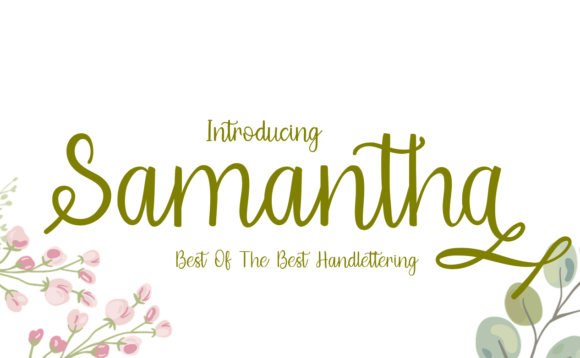 Samantha Font Poster 1